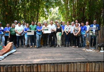 No Dia D de Ações Ambientais, prefeito Sandro Mabel recebe certificado da ONU reconhecendo Goiânia como uma das cidades mais arborizadas do Brasil.